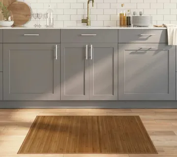 vidaXL Tepih pravokutni smeđi 80 x 100 cm od bambusa - Venlo