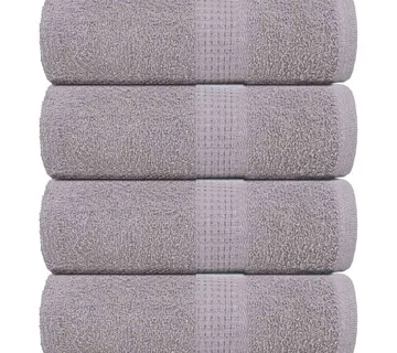 vidaXL Ručnici za pranje FROGN 4 kom. sive 30x30 cm 360 g/m² - Venlo