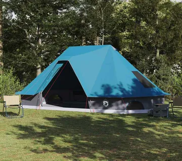 vidaXL Tipi šator 10-osobni Plava taft - Venlo