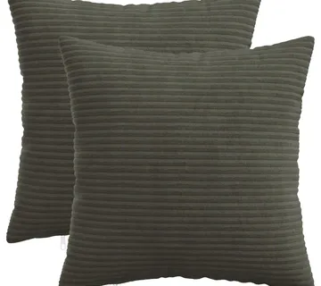 vidaXL Presvlaka za jastuk 2 pcs HEERLEN Antracit 35 x 35 cm Kord - Venlo