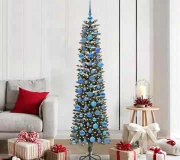 vidaXL Umjetno božićno drvce Zelena 180 cm PVC, Plastika i Čelik - Venlo