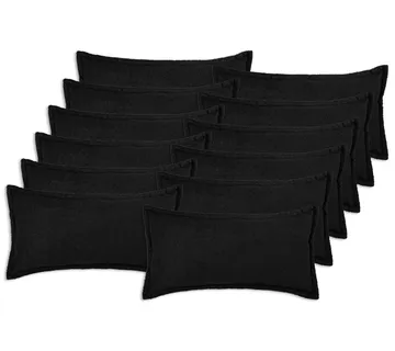 vidaXL Presvlaka za jastuk 12 pcs HOUTEN Crna 40 x 80 cm Bouclé - Venlo