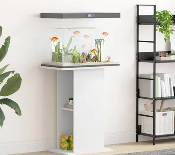 vidaXL Stalak za akvarij bijeli 60,5x36x72,5 cm od konstruiranog drva - Venlo