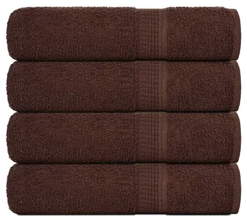 vidaXL Ručnici za ruke FROGN 4 kom. Smeđi 50x100 cm 360 g/m² - Venlo