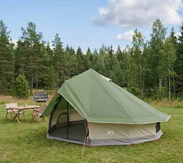 vidaXL Tipi šator 18-osobni Zelena Poliester i čelik - Venlo