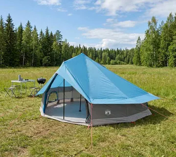 vidaXL Tipi šator 20-osobni Plava Poliester i čelik - Venlo