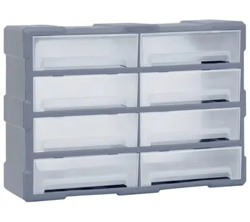 vidaXL Organizator s 8 velikih ladica 52 x 16 x 37 cm - Venlo