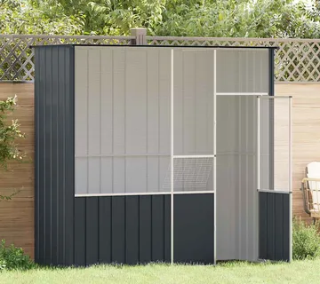 vidaXL Kavez za ptice antracit 215 x 78 x 200 cm od pocinčanog čelika - Venlo