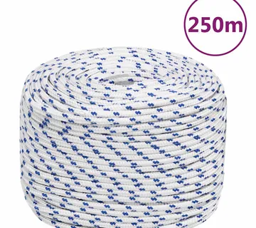 vidaXL Brodski konop bijeli 6 mm 250 m od polipropilena - Venlo