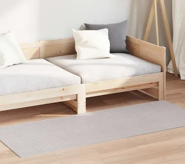 vidaXL Tepih za unutrašnjost LUGO Krem 200 x 80 cm Poliester - Venlo