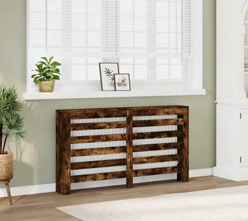 vidaXL Pokrov za radijator boja hrasta 149x20x82 cm konstruirano drvo - Venlo