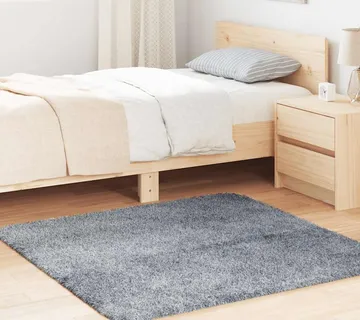 vidaXL Čupavi tepih s visokim vlaknima NAVARRA 120x120 cm poliester - Venlo