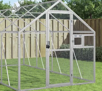 vidaXL Kavez za ptice srebrni 1,79x6x1,85 m aluminijski - Venlo