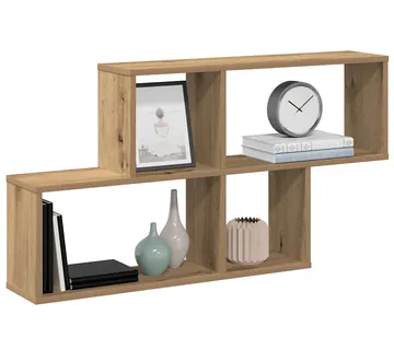 vidaXL Zidna polica Artisan hrast 100x18x53 cm izrađeno drvo - Venlo