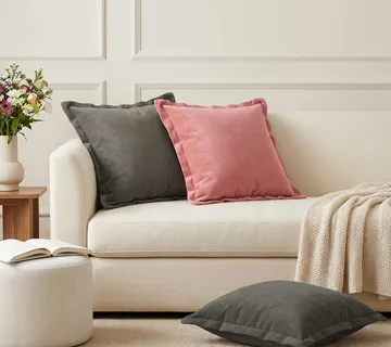 vidaXL Presvlaka za jastuk 2 pcs HOUTEN Svjetlosiva 50 x 50 cm Baršun - Venlo