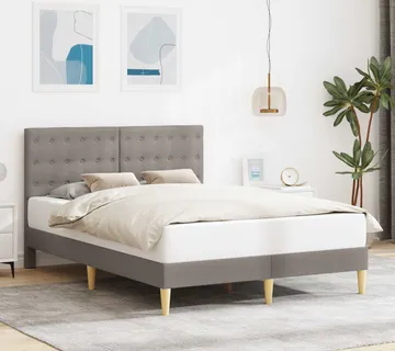 vidaXL Krevetna konstrukcija Sivosmeđa 160 x 200 cm Tkanina - Venlo