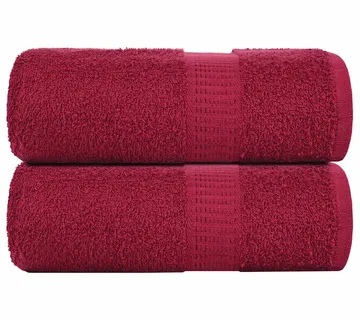vidaXL Ručnici za goste FROGN 2 kom. Bordo 30x50 cm 360 g/m² - Venlo