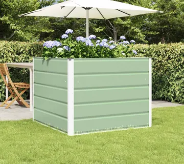 vidaXL Sadilica Pastelno zelena 100 x 100 x 75 cm Čelik - Venlo