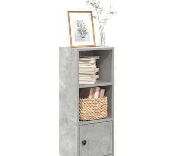 vidaXL Regal za knjige boja betona 31x24x77 cm konstruirano drvo - Venlo