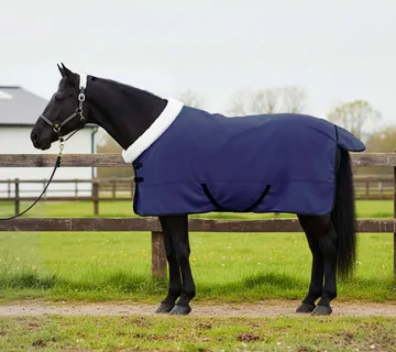 vidaXL Pokrivač za konje Mornarsko plava 135 cm Polartec - Venlo