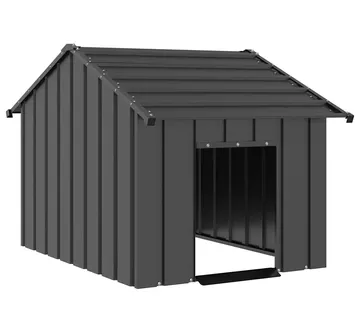 vidaXL Kućica za pse s krovom 83x130x85 cm pocinčani čelik - Venlo