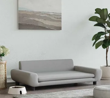 vidaXL Krevet za pse svjetlosivi 100 x 54 x 33 cm baršunasti - Venlo
