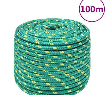 vidaXL Brodski konop zeleni 14 mm 100 m od polipropilena - Venlo