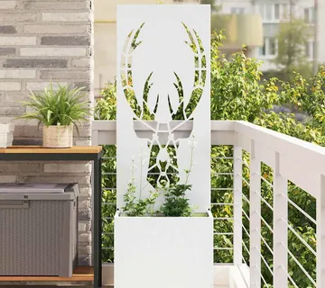 vidaXL Privatnost u vrtu Životinjski uzorak Bijelo 50 x 32 x 150 cm - Venlo