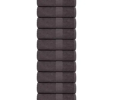 vidaXL Ručnici za goste FROGN 10 kom antracit 30x50 cm 360 g/m² - Venlo