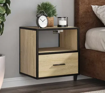 vidaXL Zidni noćni ormarić sonoma hrast 40x31x39,5 cm - Venlo