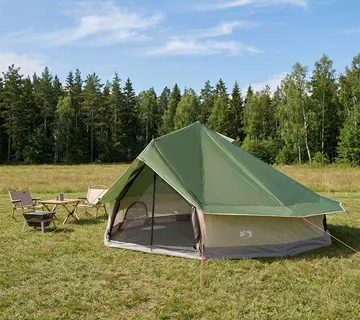 vidaXL Tipi šator 20-osobni Zelena Poliester i čelik - Venlo