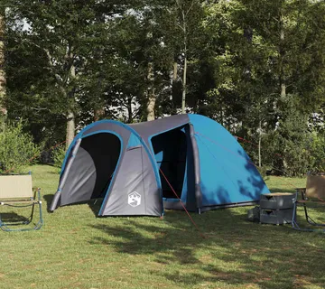 vidaXL Šator s kupolom Kupola s krovom Plava 384 x 254 x 170 cm - Venlo
