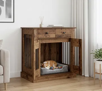 vidaXL Namještaj za kućni kavez Staro drvo 80 x 47,5 x 80 cm - Venlo