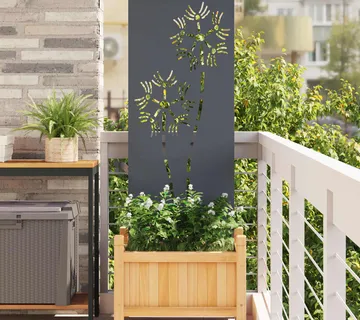 vidaXL Privatnost u vrtu Antracit 50 x 140 cm Hladno valjana čelična - Venlo