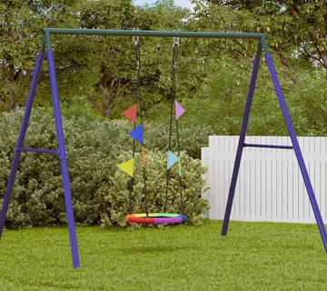 vidaXL Ljuljačka u gnijezdu Plava 60 x 60 x 180 cm Poliester - Venlo
