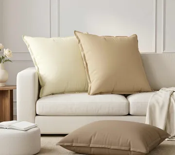 vidaXL Presvlaka za jastuk 6 kom. HOUTEN Bež 65 x 65 cm Poliester - Venlo