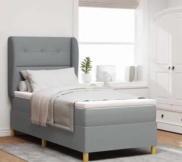 vidaXL Krevet s opruga kutije Svijetlo siva 200 x 80 cm tkanina - Venlo