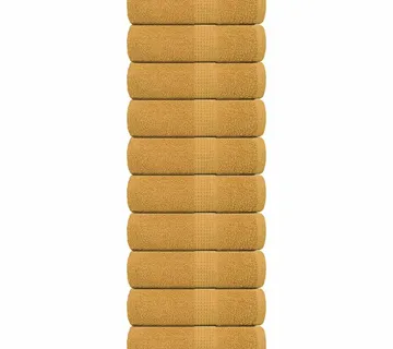 vidaXL Ručnici za goste FROGN 10 kom. zlatne boje 30x50 cm 360 g/m² - Venlo