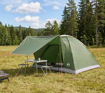 vidaXL Kamping šator 6-osobni Zelena Poliester i čelik - Venlo