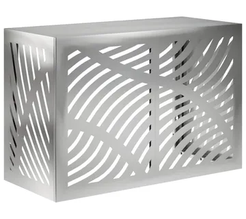 vidaXL Pokrov za klima uređaj Srebrna 90 x 40 x 60 cm Pocinčani čelik - Venlo