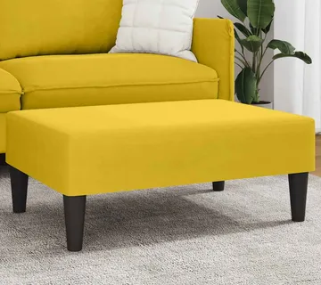 vidaXL Tabure žuti 77x55x31 cm baršunasti - Venlo