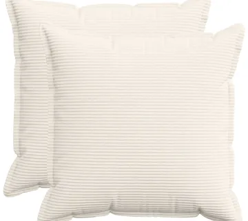 vidaXL Presvlaka za jastuk 2 kom. HOUTEN Krem 55 x 55 cm Kord - Venlo