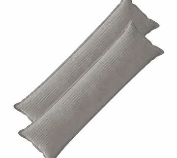 vidaXL Presvlaka za jastuk 2 kom. HOUTEN Svjetlosiva 40 x 145 cm Kord - Venlo