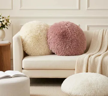 vidaXL Presvlaka za jastuk 6 pcs HEERLEN Ružičasta Ø 50 cm PV flis - Venlo