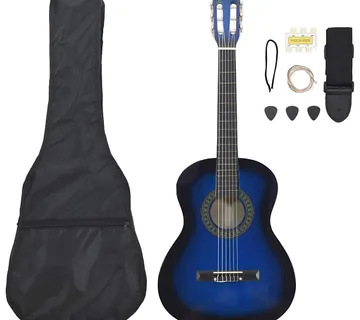 vidaXL 8-dijelni set klasične gitare za početnike plavi 3/4 36" - Venlo
