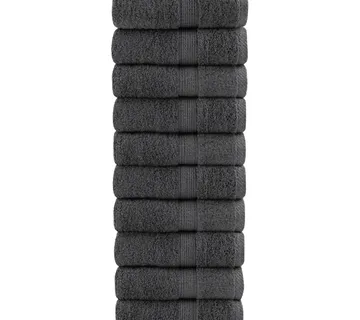 vidaXL Ručnici za goste SOLUND 10 kom antracit 30x50 cm 600 gsm - Venlo