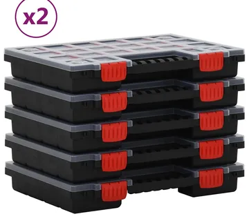 vidaXL Kutije za razvrstavanje 10 kom 34,5 x 25 x 5 cm polipropilen - Venlo
