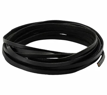 vidaXL Kožni Remen 1 Crna 200 x 0,4 cm Koža - Venlo