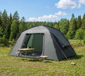 vidaXL Kabinski šator Maslinasto zelena 400 x 210 x 180 cm Poliester - Venlo