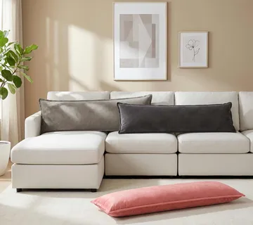 vidaXL Presvlaka za jastuk HOUTEN Svjetlosiva 40 x 145 cm Baršun - Venlo